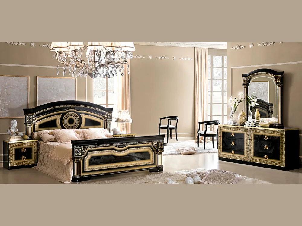Aida Bedroom in Black and Gold