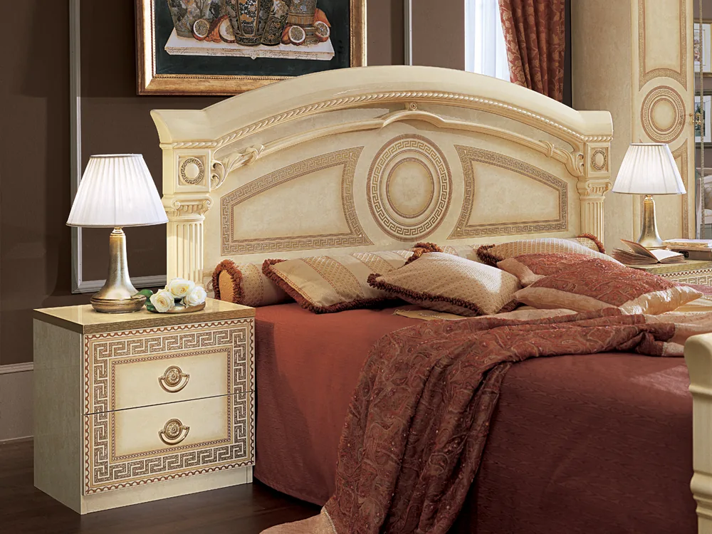 Aida Bedroom in Ivory and Gold