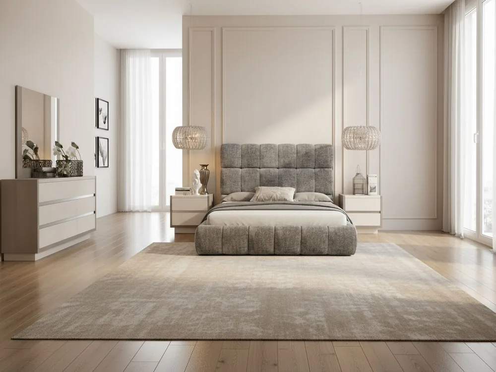 Austin Bed with Mangano Case Goods